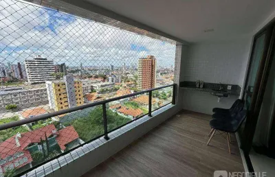 Apartamento com 3 quartos, sendo 2 suítes à venda, 117 m² por r$ 695.000 - jardim tavares - campina grande/pb