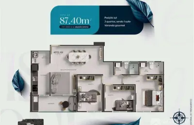 Apartamento com 3 dormitórios à venda, 87 m² por r$ 780.000,00 - aeroclube - joão pessoa/pb
