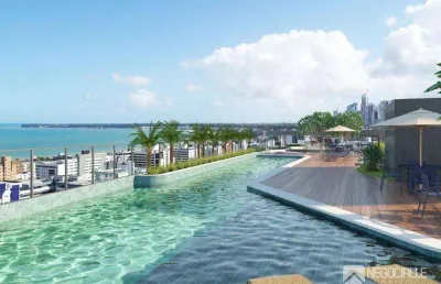 Apartamento com 2 dormitórios à venda, 76 m² por r$ 913.000,00 - tambaú - joão pessoa/pb