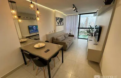 Flat com 1 quarto à venda, 49 m² por r$ 410.000 - centro - campina grande/pb