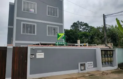Apartamento à venda em rio das ostras-rj, enseada das gaivotas: 2 quartos, 1 sala, 1 banheiro, garagem!