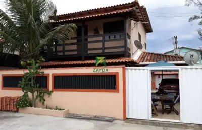 Casa à venda em rio das ostras-rj: 6 quartos, 3 salas, 5 banheiros, 1 vaga de garagem no jardim campomar - 77,25 m².