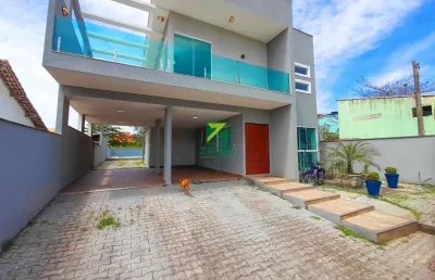 Casa à venda em rio das ostras-rj, jardim miramar: 4 quartos, 2 suítes, 2 salas, 5 banheiros, 5 vagas, 383m²!
