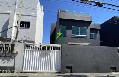 Casa de 2 quartos com terraço próximo à praia no jardim bela vista - rio das ostras - rj: