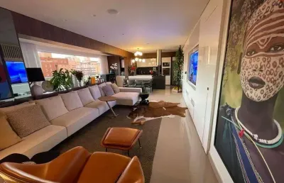 Excelente apartamento mobiliado 3 suítes plenas com churrasqueira no setor bueno