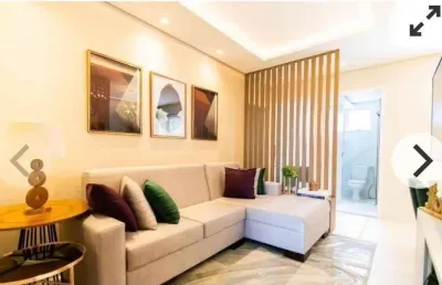 Apartamento em taguatinga com 50,00m², 2q c/ suíte, mobiliado e recém reformado