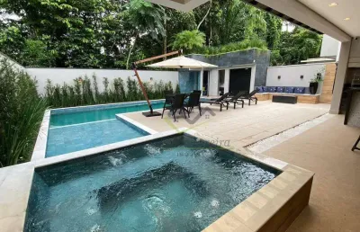 Casa com 6 dormitórios à venda, 380 m² por r$ 8.300.000,00 - praia da enseada - bertioga/sp