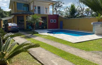Sobrado com 5 dormitórios à venda, 375 m² por r$ 900.000,00 - balneario mogiano - bertioga/sp