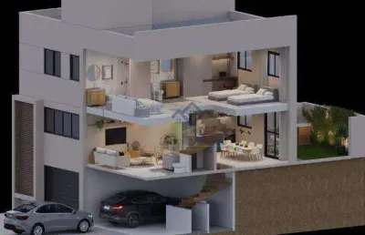 Sobrado com 3 dormitórios à venda, 108 m² por r$ 755.040,00 - vila oliveira - mogi das cruzes/sp