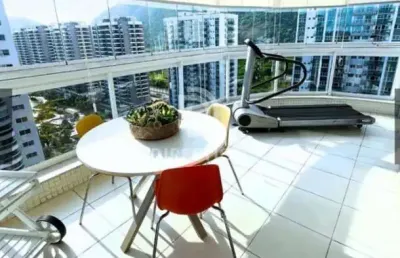 Apartamento com 3 quartos à venda na avenida salvador allende, barra da tijuca, rio de janeiro, 115 m2 por r$ 1.080.000