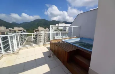 Cobertura com 3 quartos à venda na rua teixeira heizer, recreio dos bandeirantes, rio de janeiro, 147 m2 por r$ 799.000