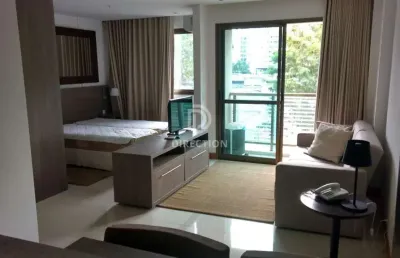 Flat com 1 quarto à venda na estrada dos bandeirantes, jacarepaguá, rio de janeiro, 34 m2 por r$ 270.000