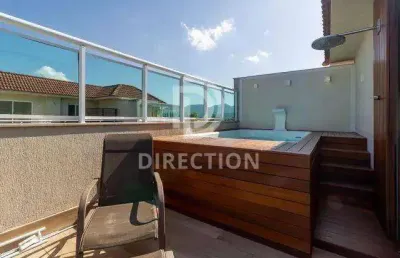 Cobertura com 3 quartos à venda na rua servidão d, recreio dos bandeirantes, rio de janeiro, 175 m2 por r$ 1.850.000