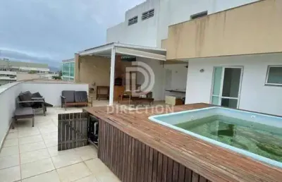 Cobertura com 2 quartos à venda na avenida ruy antunes correa, barra da tijuca, rio de janeiro, 170 m2 por r$ 1.500.000