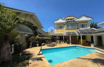Casa em condomínio fechado com 6 quartos à venda na avenida prefeito dulcídio cardoso, barra da tijuca, rio de janeiro, 550 m2 por r$ 2.800.000