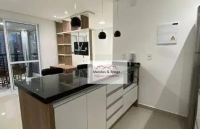 Studio com 1 dormitório para alugar, 38 m² por r$ 3.345,23/mês - maia - guarulhos/sp