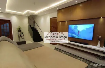 Sobrado com 3 dormitórios à venda, 132 m² por r$ 805.600,00 - vila rosália - guarulhos/sp