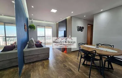 Apartamento com 3 dormitórios à venda, 74 m² por r$ 640.000,00 - ponte grande - guarulhos/sp