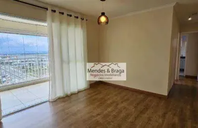 Apartamento com 3 dormitórios para alugar, 86 m² por r$ 5.322/mês - vila augusta - guarulhos/sp