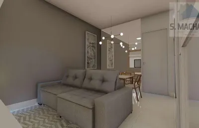 Apartamento para venda em santo andré, jardim das maravilhas, 2 dormitórios, 1 banheiro, 1 vaga