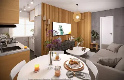 Apartamento para venda em santo andré, jardim ana maria, 2 dormitórios, 1 banheiro, 1 vaga