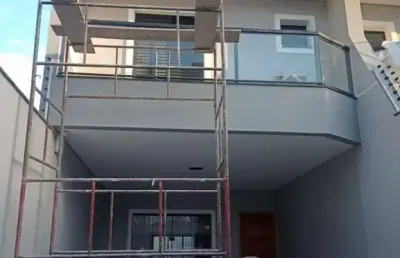 Sobrado para venda em santo andré, parque das nações, 3 dormitórios, 1 suíte, 3 banheiros, 4 vagas