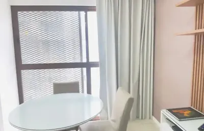 Apartamento para locação na barra, 1/4, mobiliado, lavabo, vaga de garagem, ssa-ba