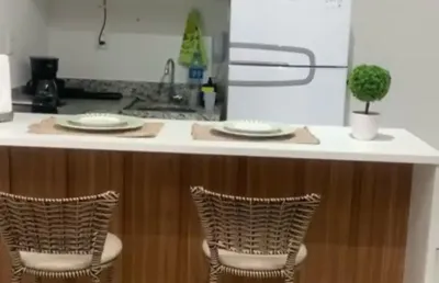 Apartamento 1/4, sala, cozinha americana, banheiro social, vaga de garagem