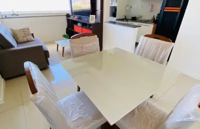 Apartamento para locação, 2/4, suíte, mobiliado, varanda, vaga de garagem