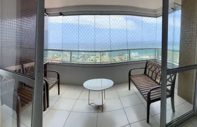 Apartamento para locação, 2/4, suíte, varanda, vista mar, 02 vagas garagem