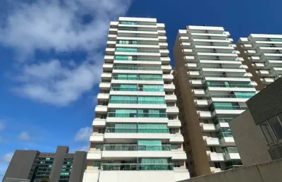 Apartamento para locação, 3/4, suíte, varanda,vista mar, 02 vagas garagem