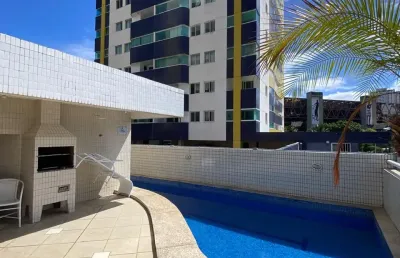 Apartamento para locação, 1/4, sala, varanda, vista mar, vaga garagem