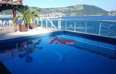 Casa com 5 dormitórios à venda, 400 m² por r$ 7.500.000,00 - são francisco - niterói/rj