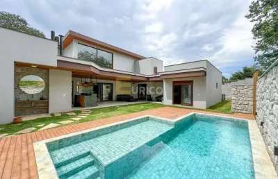 Casa térrea de alto padrão para locação no condomínio marambaia – vinhedo/sp
