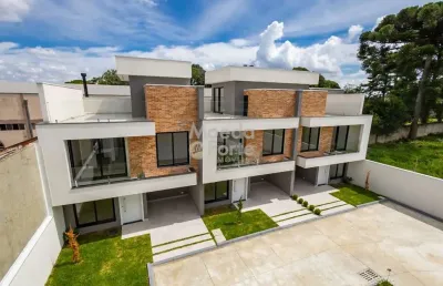 Casa em condomínio fechado com 3 quartos à venda na rua marechal lott, 221, santa felicidade, curitiba por r$ 1.160.000