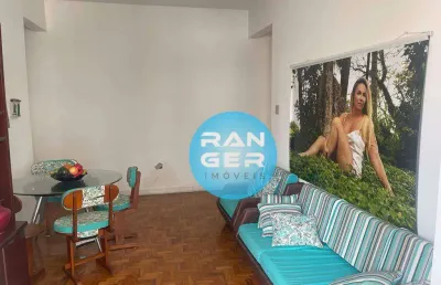 Apartamento 2 dorms com varanda, 2 banheiros frente a praia  r$480.000,00