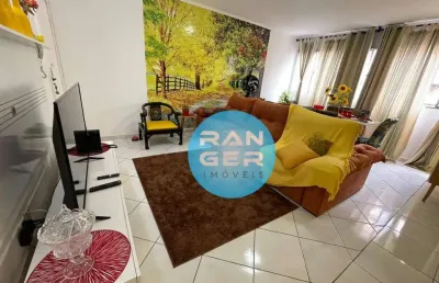 Apartamento com 2 dormitórios para alugar, 93 m² por r$ 5.000,00/mês - gonzaga - santos/sp