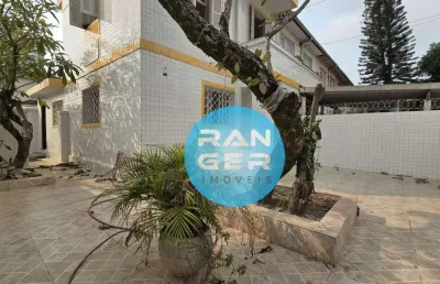 Casa com 2 dormitórios para alugar, 92 m² por r$ 4.300,00/mês - campo grande - santos/sp