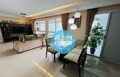 Apartamento com 3 dormitórios à venda, 140 m² por r$ 1.900.000 - gonzaga - santos/sp