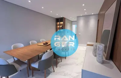 Apartamento mobiliado 3 dormitórios, 2 suítes à venda  - pompéia - santos/sp