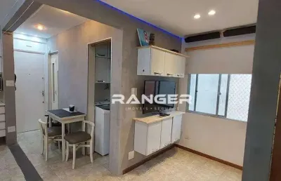 Apartamento - venda - 2 quartos - 1 banheiros - 1 vaga - gonzaga - santos/sp