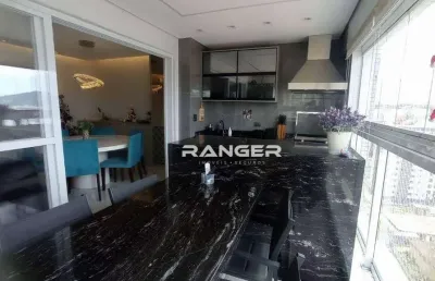Apartamento com 3 dormitórios para alugar, 111 m² por r$ 9.800,00/mês - ponta da praia - santos/sp