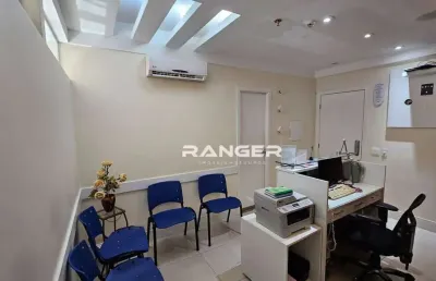 Sala duplex no the blue para locação com 2 vagas de garagem - santos