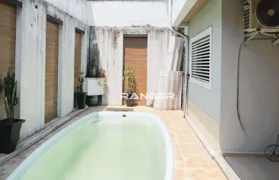 Sobrados com piscina, pontos comerciais no canal 1 -  marapé - santos