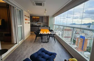 Apartamento com 3 dormitórios e 3 suítes no bairro do gonzaga em santos