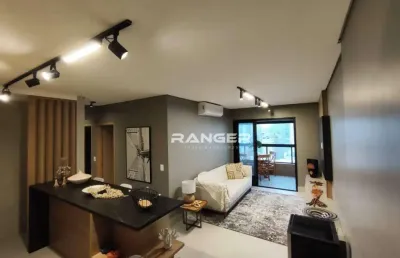 Apartamento com 2 dormitórios para alugar, 75 m² por r$ 7.000,01/mês - josé menino - santos/sp