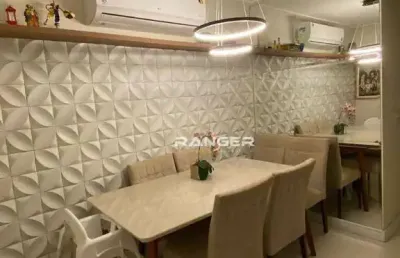 Apartamento com 3 dormitórios à venda, 84 m² por r$ 851.000,00 - marapé - santos/sp