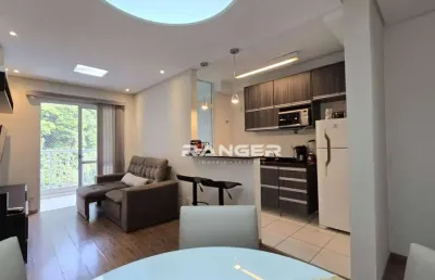 Apartamento todo mobiliado, com 2 dormitórios para alugar por r$ 4.700/mês - marapé - santos/sp