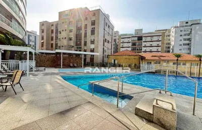 Apartamento com 1 dormitório, 1 vaga, prédio de frente para a praia  - pompéia - santos/sp