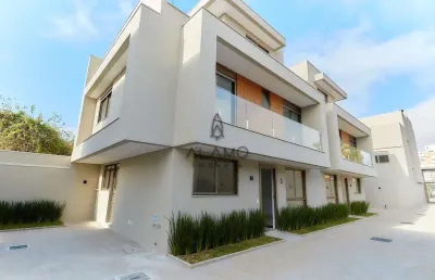 Casa em condomínio fechado com 3 quartos à venda na rua manoel de souza dias negrão, 318, boa vista, curitiba, 136 m2 por r$ 1.000.000